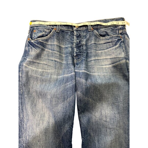 7 For All Mankind Mens Standard Jeans Straight Leg Button-Fly Blue Size 34 - Picture 6 of 9
